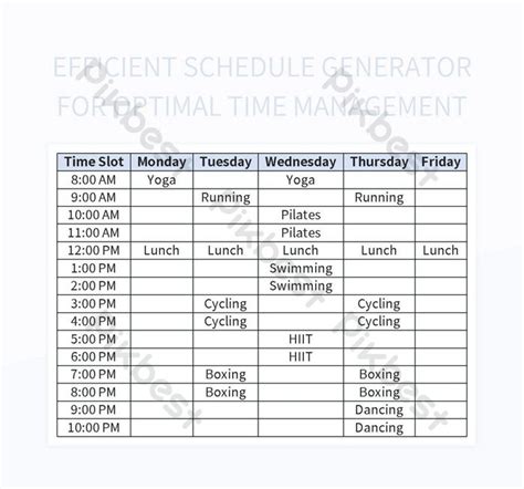Image result for Time Table Generator Excel