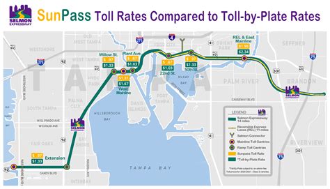 Toll Map & Calculator - Tampa Hillsborough Expressway Authority