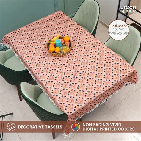 Anti Skid & Water resistant Linen textured Premium table cover ...