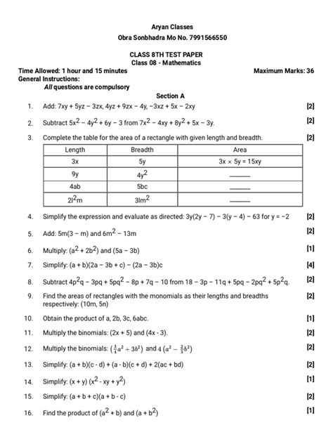 Image result for Math Question Paper