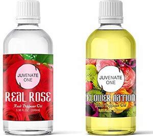 JUVENATE ONE Pleasant Aroma Oil Reed Diffuser Refill Twin Pack Set 0f ...