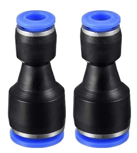 8mm to 4mm Pneumatic air pipe push connector (PG8-4) joint connector (2 ...