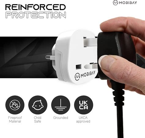 Buy MOBIBAY 2 X UK to European Plug Adapter, Type E/F EU Travel Adapter ...