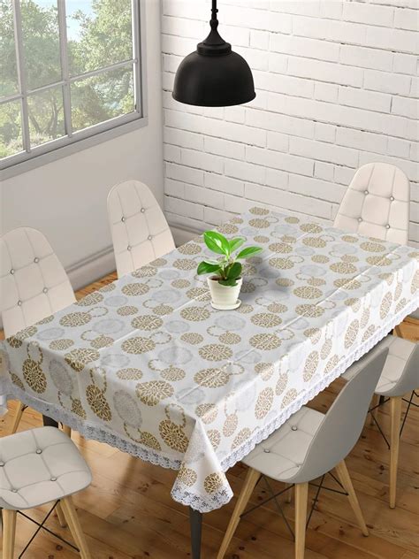 Buy Kuber Industries Rangoli Printed PVC 6 Seater Dinning Table Cover ...