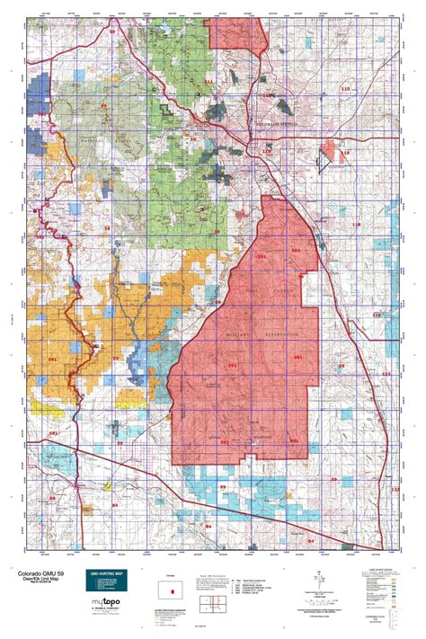 Colorado GMU 59 Map – MyTopo Map Store