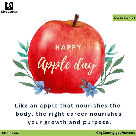 Like an apple that nourishes the body, the right career nourishes your ...