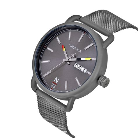 Nautica Round 44mm Grey Dial Analog Men Watch - NAPMYF325 - At JUST WATCHES