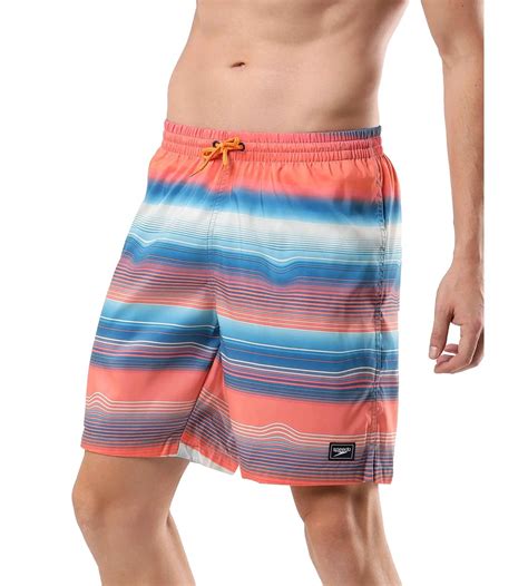 Buy Speedo Placement Leisure One8" Watershorts Pumpkin-Spice-Fandango ...
