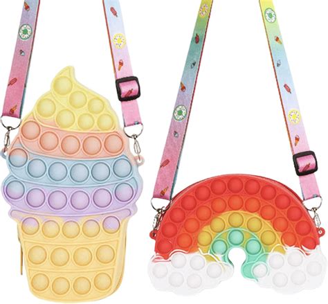 Macupii 2 Pack Pop It Purse Fidget Toy Bag for Girls India | Ubuy