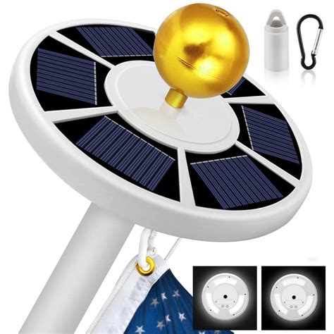 Best Solar Flagpole Lights for 2024 - Respectful and Bright ...