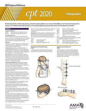 Buy CPT 2020 Express Reference Coding Card: Orthopaedics Book Online at ...