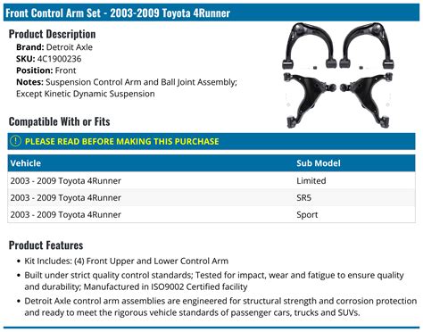 3rd Gen 4Runner Rear Control Arm 的图像结果
