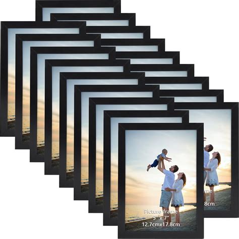 Amazon.com - Hoikwo 18 Packs 5x7 Black Multi Plastic Picture Frames Set ...