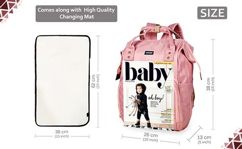 Buy PACKNBUY Stylish Diaper Bag for Mothers for Travel with Changing ...