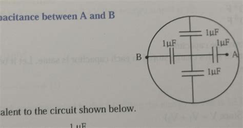 Find the effective capacitance between A and B - Brainly.in