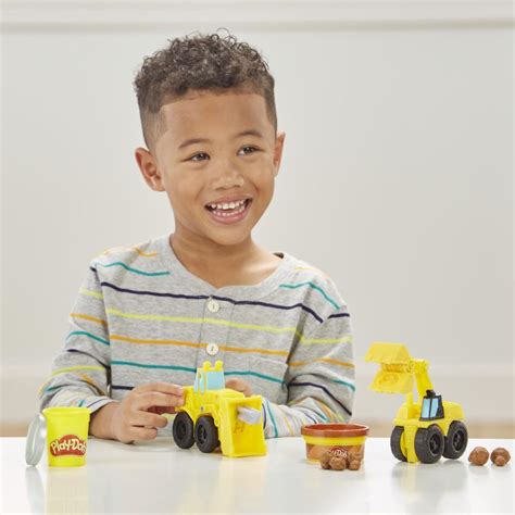 Play-Doh Wheels Excavator and Loader Toy Construction Trucks with Non ...