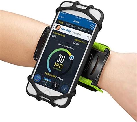 newppon 180° Rotating Workout Cellphone Wristband :for iPhone Xs Max Xr ...