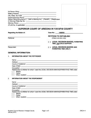 Fillable Online Superior court of arizona in yavapai county - Yavapai ...