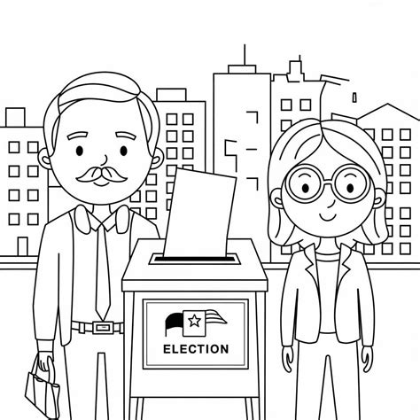 Election Day coloring pages - ColoringLib
