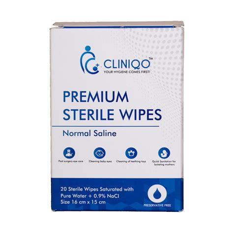 CLINIQO Premium sterile wipes Normal Saline sanitation for lactating ...