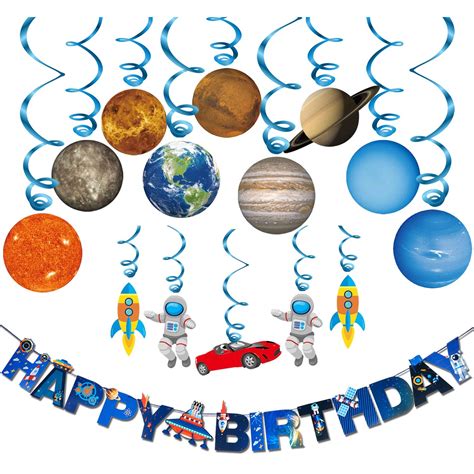 Buy Solar System Hanging Decoration(15Pack),Konsait Universe Space ...