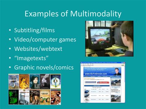 Image result for Multimodality Examples