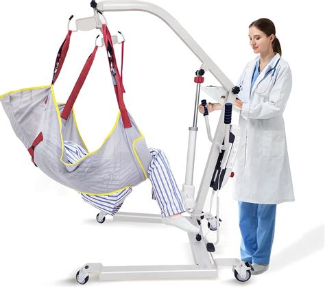 Amazon.com: Electric Patient Lift Chair w/Commode Sling 500lbs Body ...