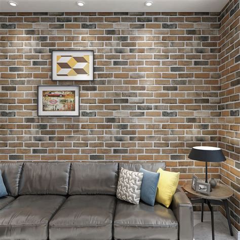 Art3d 10-pack 52.5 Sq.ft Faux Brick 3D Wall Panels Peel and Stick ...