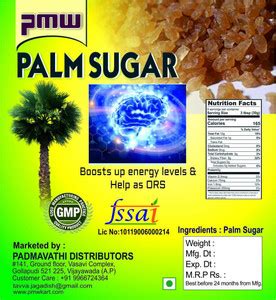 PMW Palm Sugar Crystals - Kalakand - 250 Grams Sugar Price in India ...