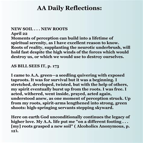 AA Daily Reflections : soberfactory