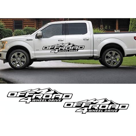 Buy Car Side Skirt Sticker Stripe Decal, For Ford Ranger Raptor Pickup ...