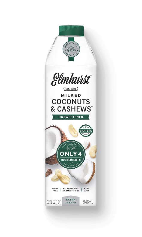 Unsweetened Coconut Cashew Milk | Elmhurst 1925
