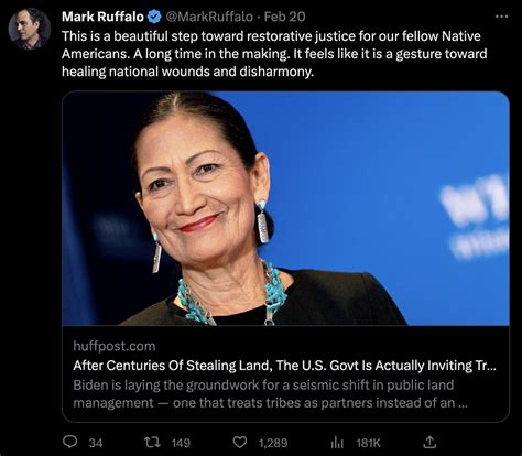 Mark Ruffalo Tweets for Native Land Rights, ‘Wins the Internet’ | Currents