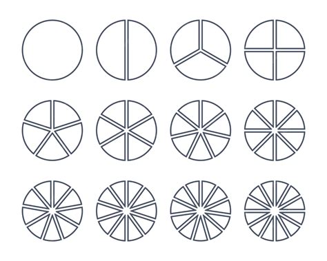 Premium Vector | 12 circles segments