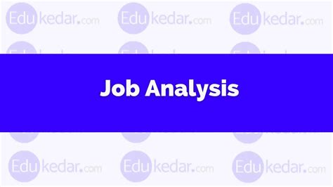 Job Analysis 的图像结果