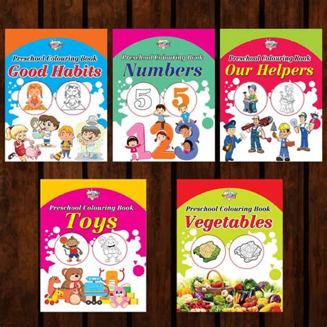 Preschool Colouring Books for Kids (Set of 5 Books) Copy Colouring ...