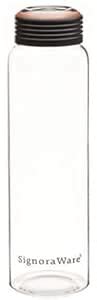 SIGNORA WARE Claro Flow Borosilicate Glass Water Bottle With Screw Cap ...