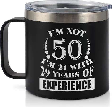 AYGE 50th Birthday Gifts for Men, 20 oz Insulated Tumbler Set - 50th ...