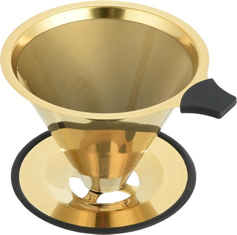 MAOYA Pour Over Coffee Dripper Filter: Reusable Stainless Steel Coffee ...
