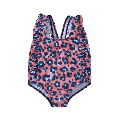 Infant Swimwear Baby Kids Girl Leopard Print One P... – Grandado