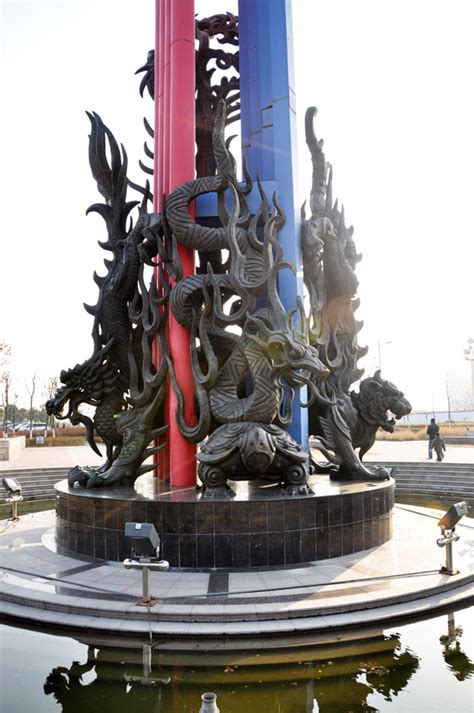 蚌埠绿地——安徽华派雕塑制作的景观雕塑已完工...