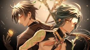 Genshin Impact Xiao Lumine Liyue And Paimon Video Game Matte Finish ...