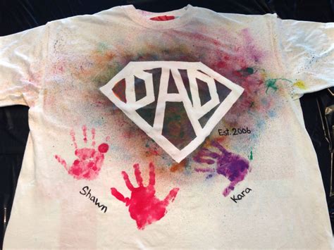 Super Dad DIY Father's Day T-Shirt. All you need is some tape to block ...