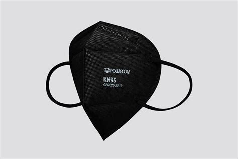 Black KN95 Face Mask - Powecom - CE Certified - FDA Authorized | Buy ...