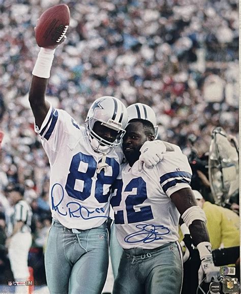 Emmitt Smith Michael Irvin Signed Dallas Cowboys 16×20 Photo BAS ...
