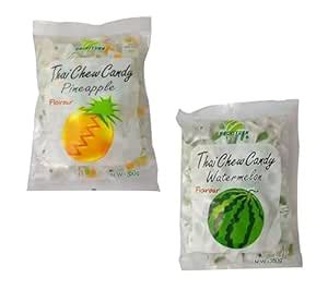 Haoliyuan Thai Chew Combo Flavored (Pineapple Candy, Watermelon Candy ...