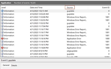 Image result for MS Access Error Event Viewer
