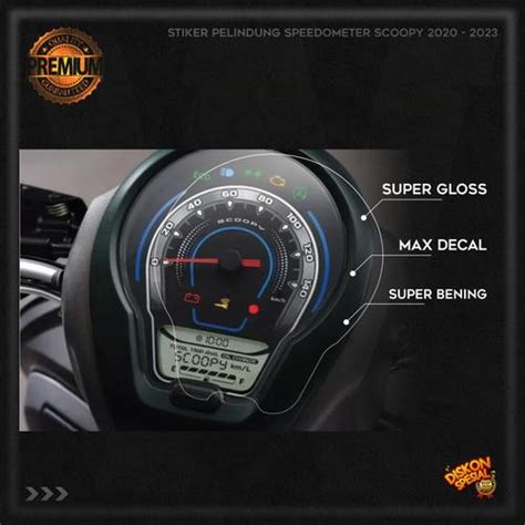 Jual Stiker Speedometer Scoopy 2021 2022 2023 Anti Gores - Bening ...