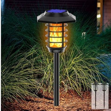 Homehop Garden Solar Light Outdoor 48LED Waterproof Flickering Flame ...