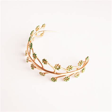 Winter's Fern Gold Plated Semi Hoop Earrings – Suhani Pittie